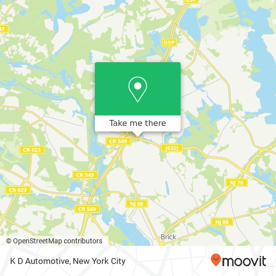 K D Automotive map