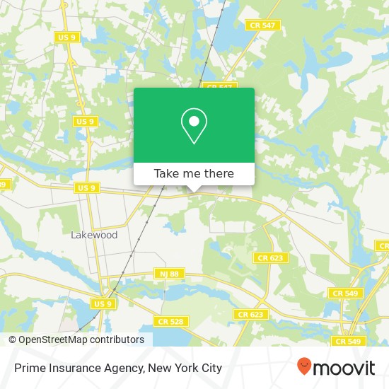 Mapa de Prime Insurance Agency