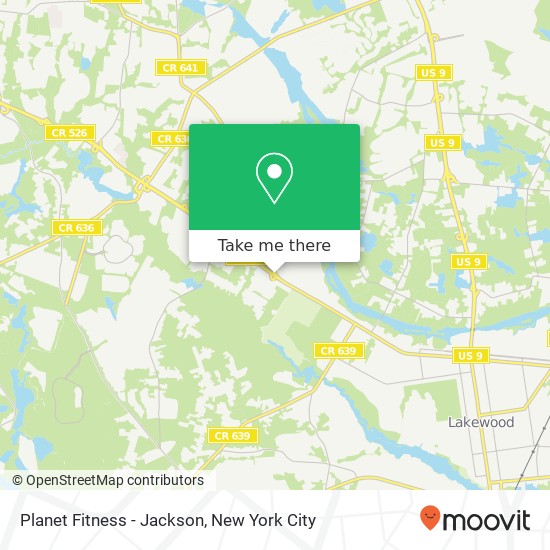 Mapa de Planet Fitness - Jackson