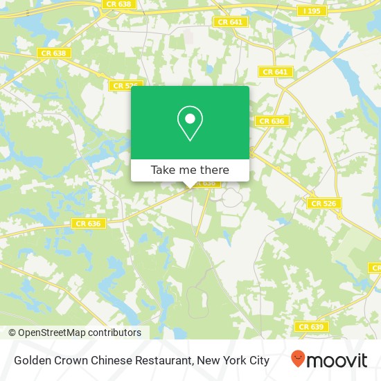Golden Crown Chinese Restaurant map