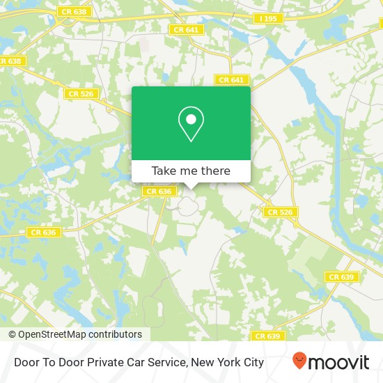 Mapa de Door To Door Private Car Service