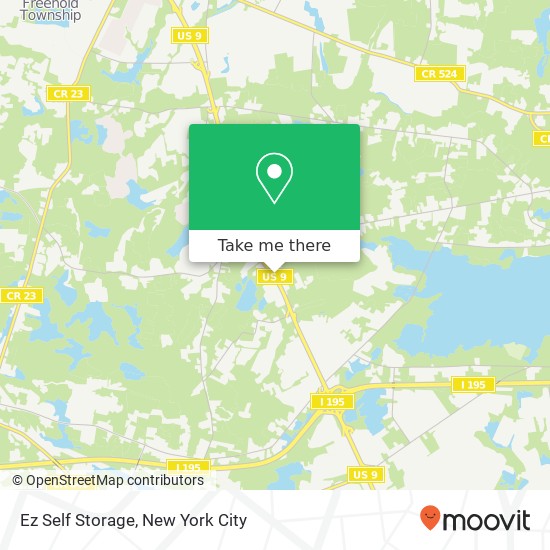 Ez Self Storage map