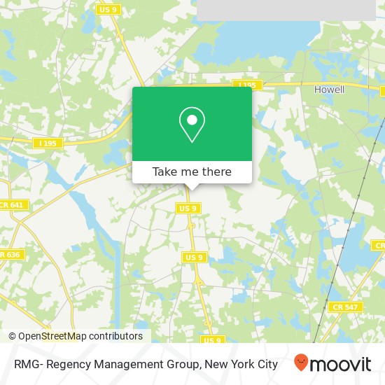 RMG- Regency Management Group map