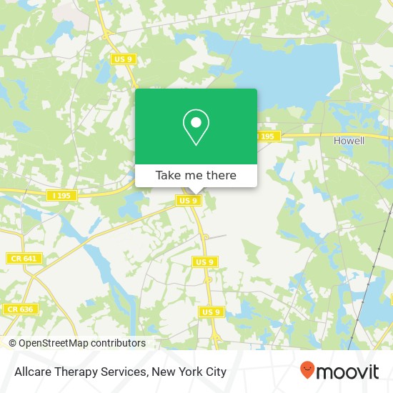 Allcare Therapy Services map