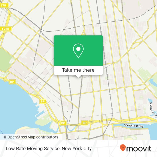 Mapa de Low Rate Moving Service