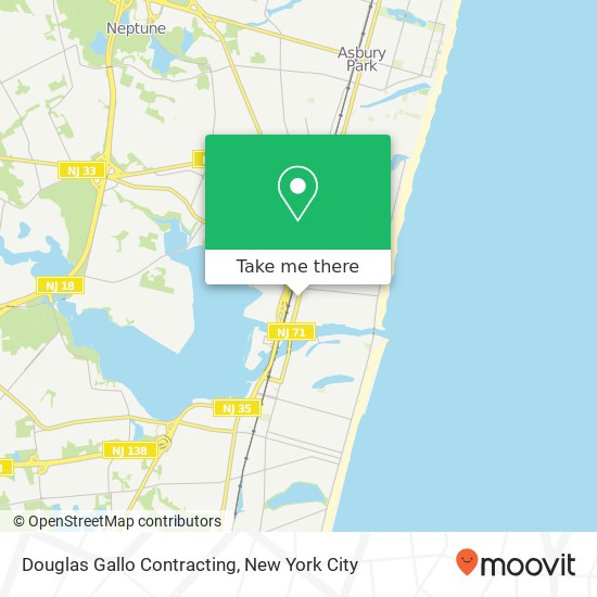 Douglas Gallo Contracting map