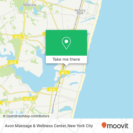 Avon Massage & Wellness Center map