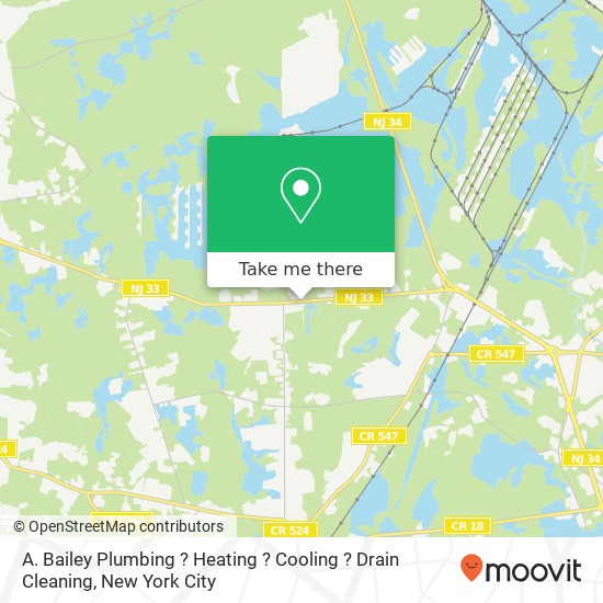 A. Bailey Plumbing ? Heating ? Cooling ? Drain Cleaning map