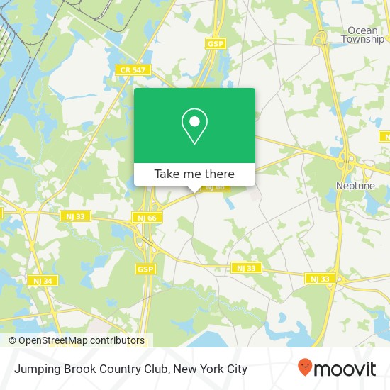 Mapa de Jumping Brook Country Club