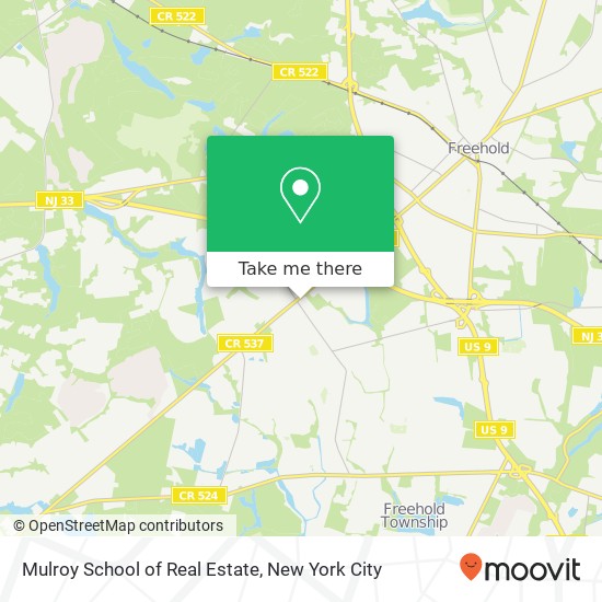 Mulroy School of Real Estate map