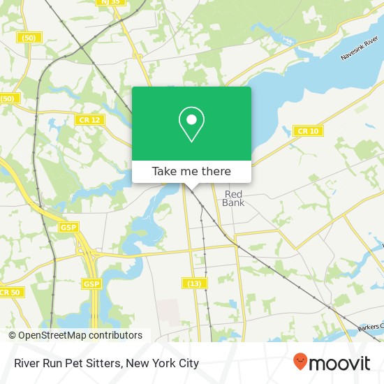 River Run Pet Sitters map