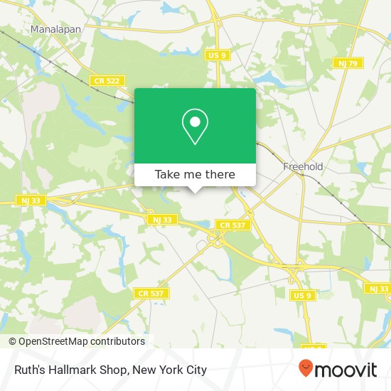 Mapa de Ruth's Hallmark Shop