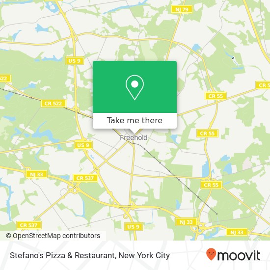 Stefano's Pizza & Restaurant map