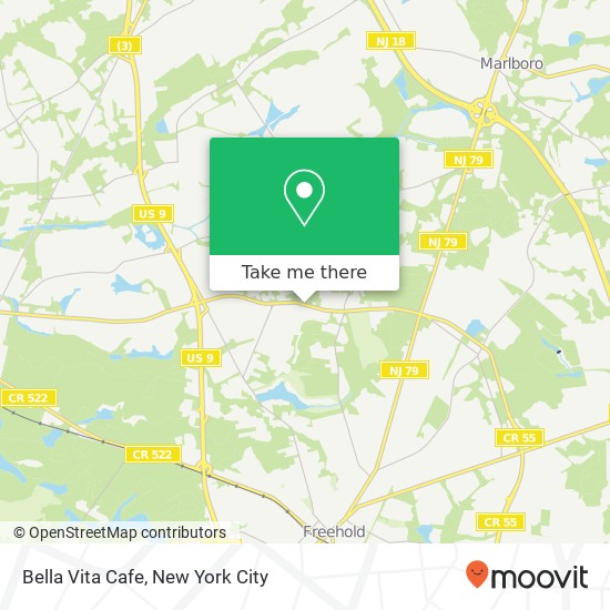 Bella Vita Cafe map