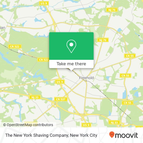Mapa de The New York Shaving Company