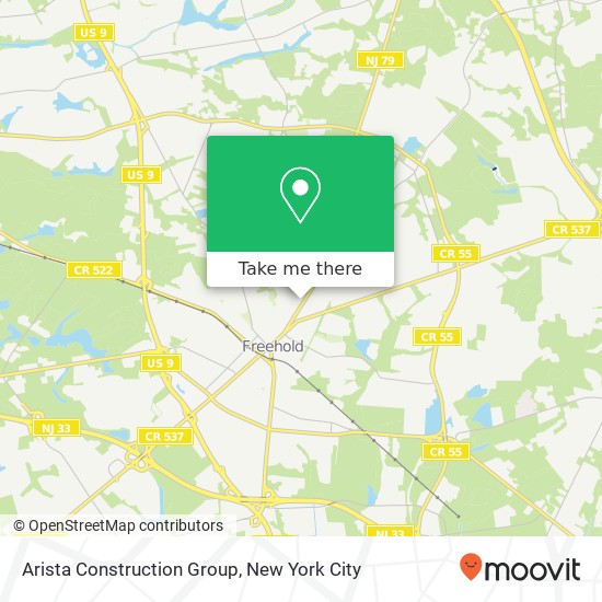 Arista Construction Group map