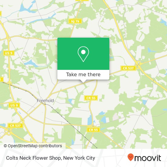 Colts Neck Flower Shop map