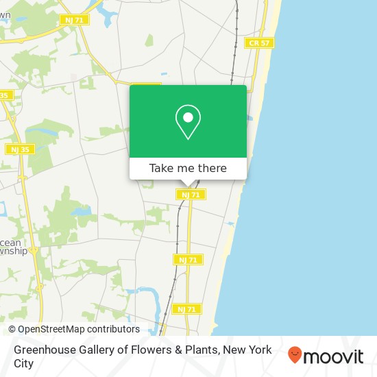 Greenhouse Gallery of Flowers & Plants map