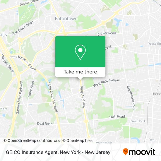 Mapa de GEICO Insurance Agent