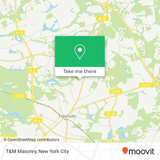 Mapa de T&M Masonry