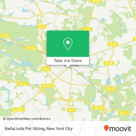 Mapa de BellaLinda Pet Sitting