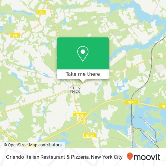 Orlando Italian Restaurant & Pizzeria map