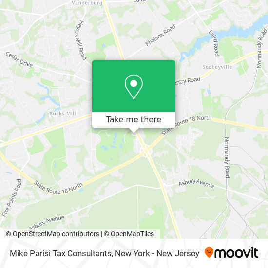 Mapa de Mike Parisi Tax Consultants