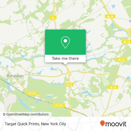 Target Quick Prints map