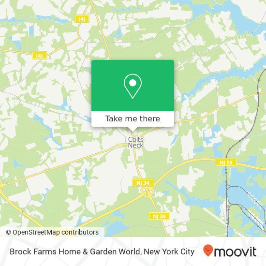 Mapa de Brock Farms Home & Garden World