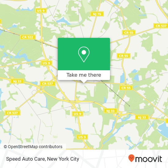 Mapa de Speed Auto Care