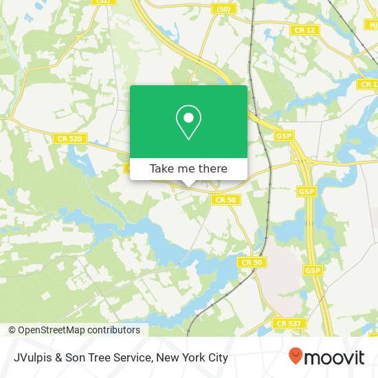 Mapa de JVulpis & Son Tree Service