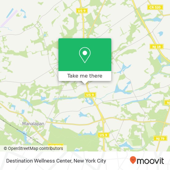 Destination Wellness Center map