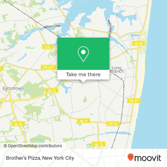 Brother's Pizza map