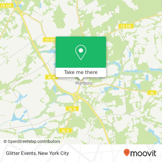 Glitter Events map