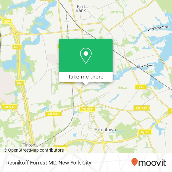 Resnikoff Forrest MD map