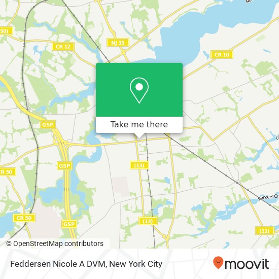 Feddersen Nicole A DVM map