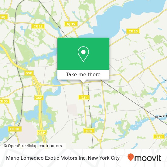 Mapa de Mario Lomedico Exotic Motors Inc