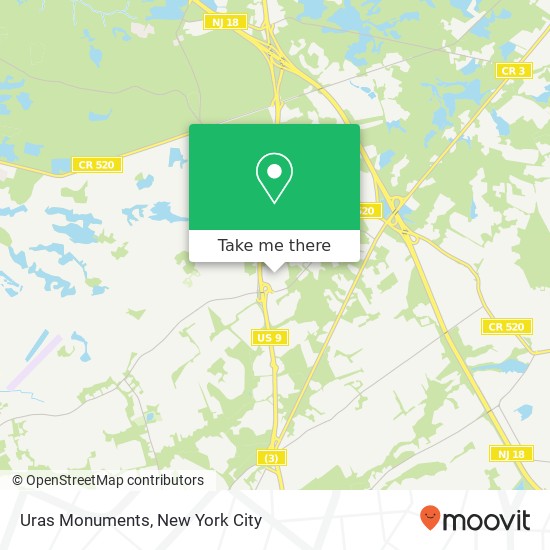 Uras Monuments map