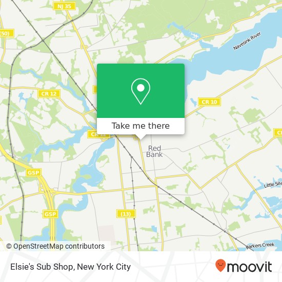 Elsie's Sub Shop map