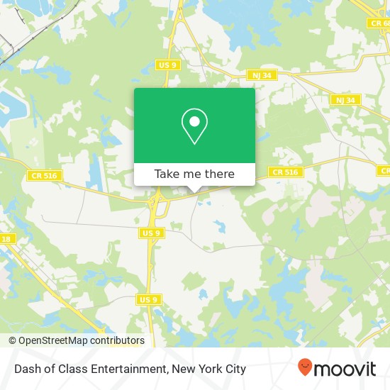 Mapa de Dash of Class Entertainment