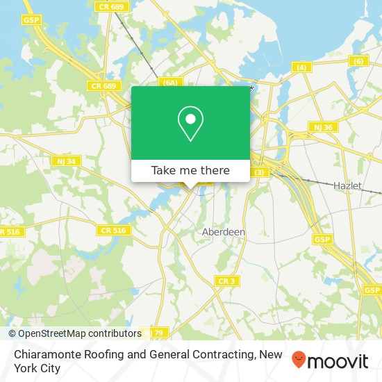 Chiaramonte Roofing and General Contracting map