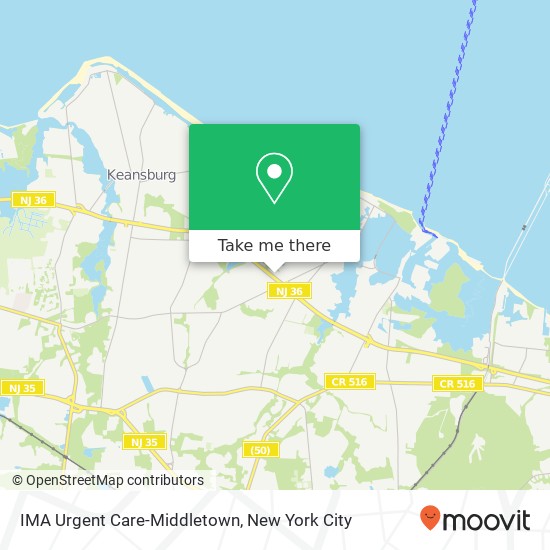 IMA Urgent Care-Middletown map