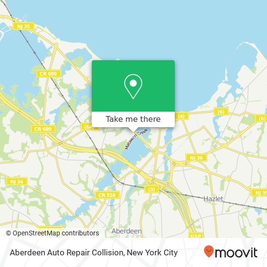 Mapa de Aberdeen Auto Repair Collision