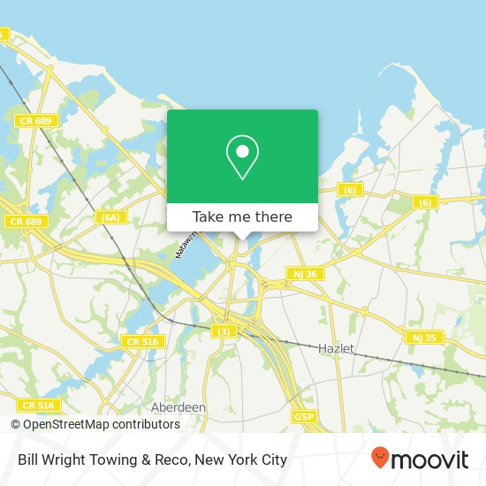 Bill Wright Towing & Reco map