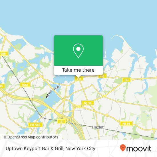 Uptown Keyport Bar & Grill map