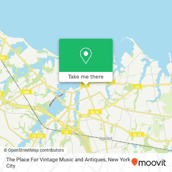 The Place For Vintage Music and Antiques map