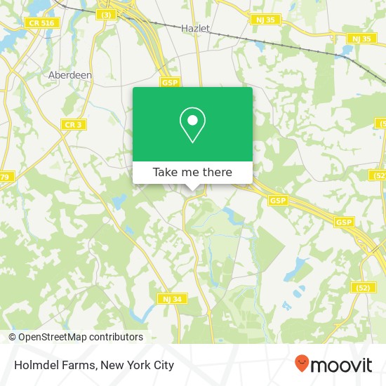 Holmdel Farms map