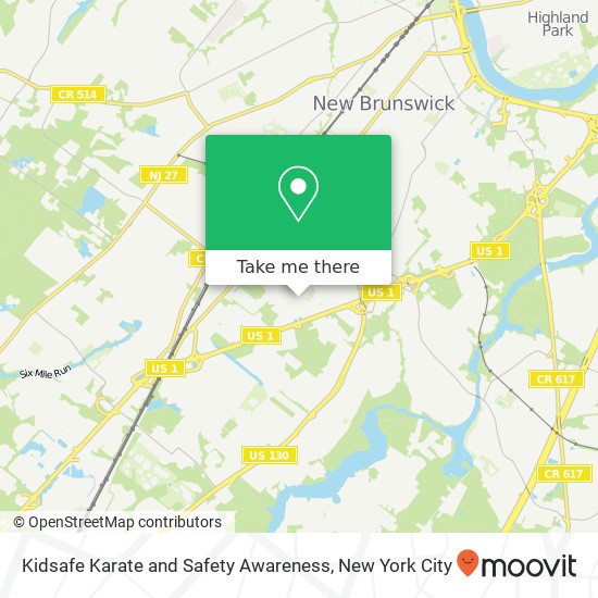 Kidsafe Karate and Safety Awareness map