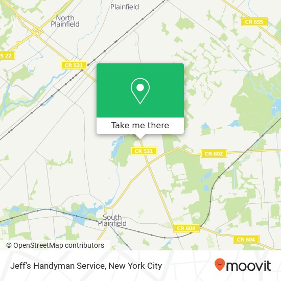 Mapa de Jeff's Handyman Service