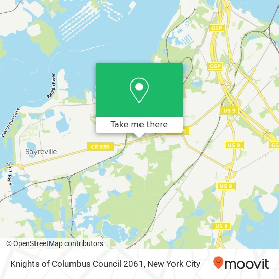 Knights of Columbus Council 2061 map